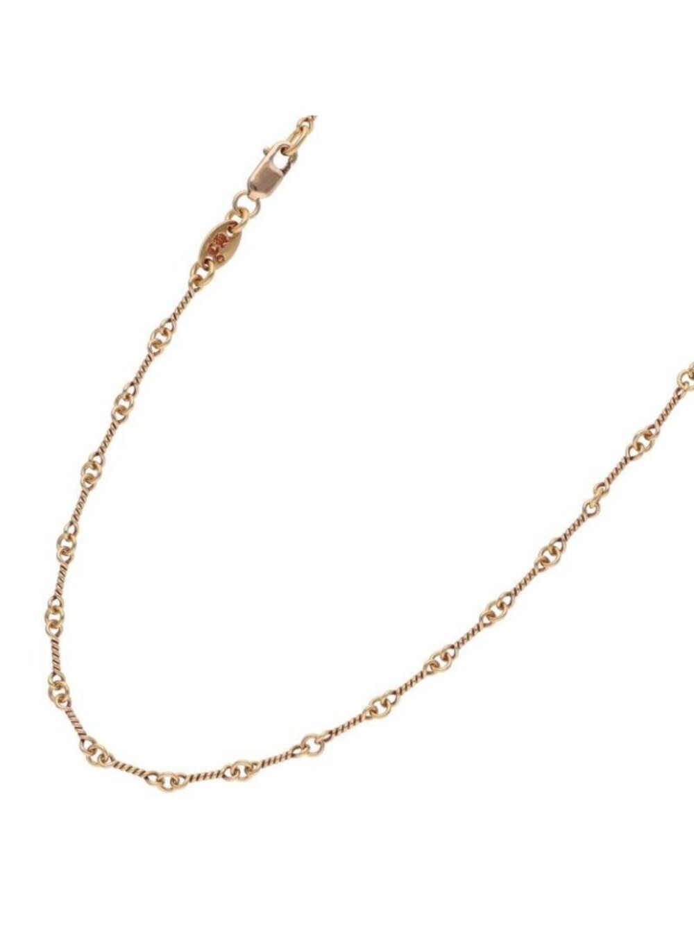 Chrome Hearts Neckchain Twist Chain Gold Necklace